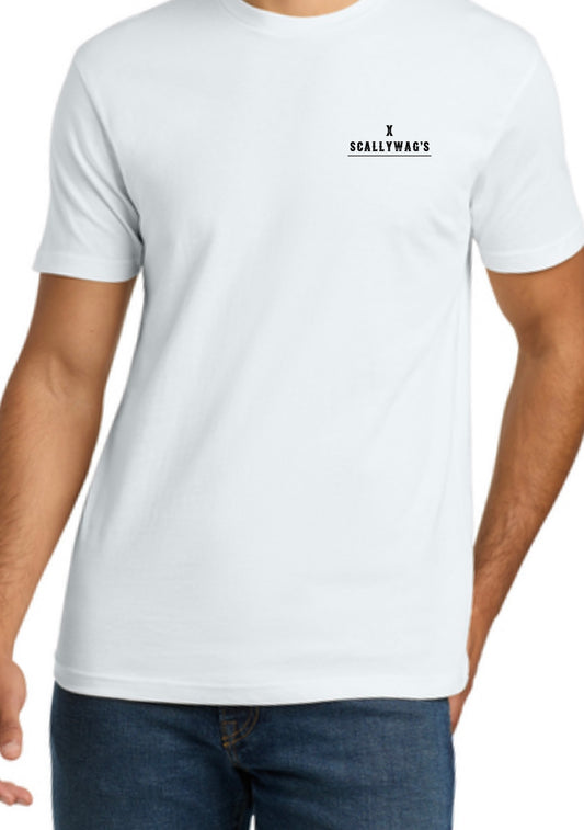 T-Shirt White With Black and White Logo
