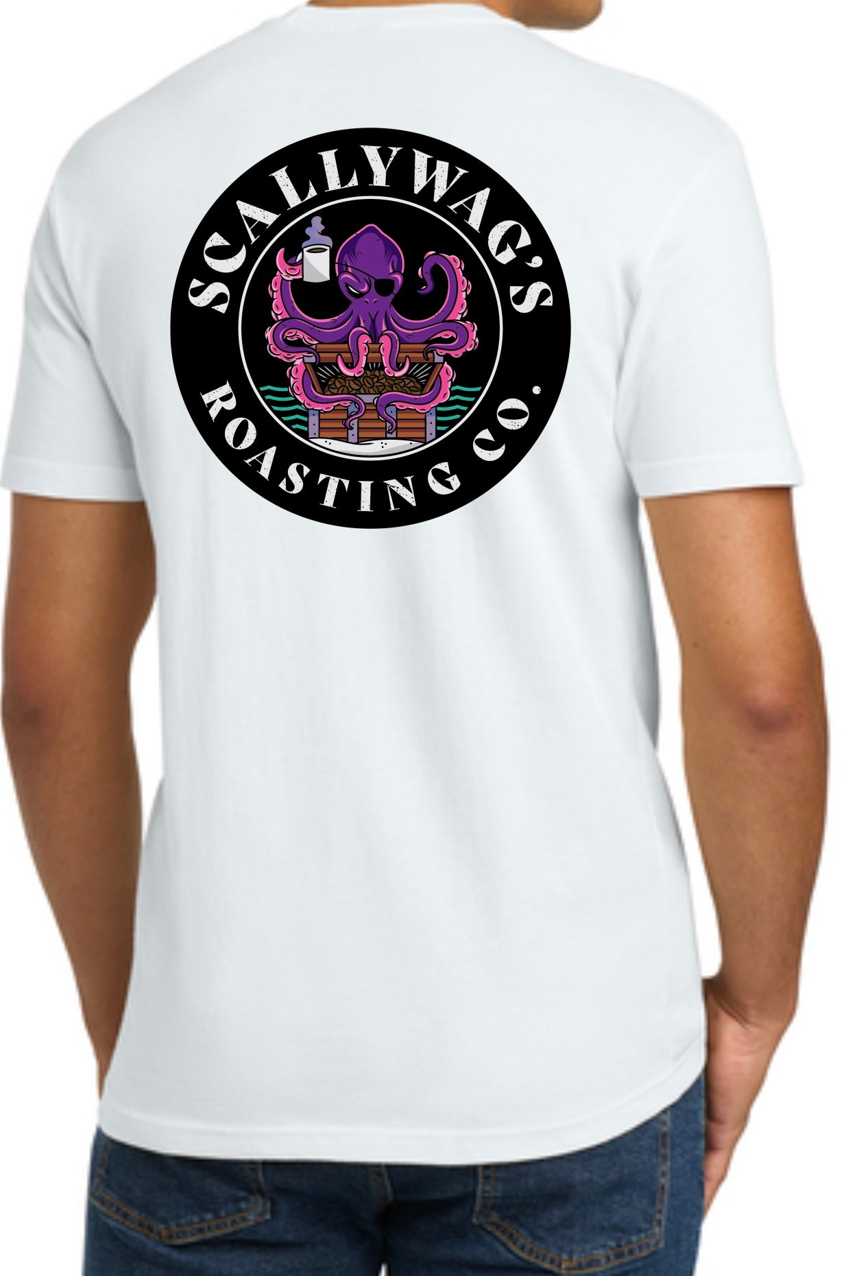 T-Shirt White With Color Logo