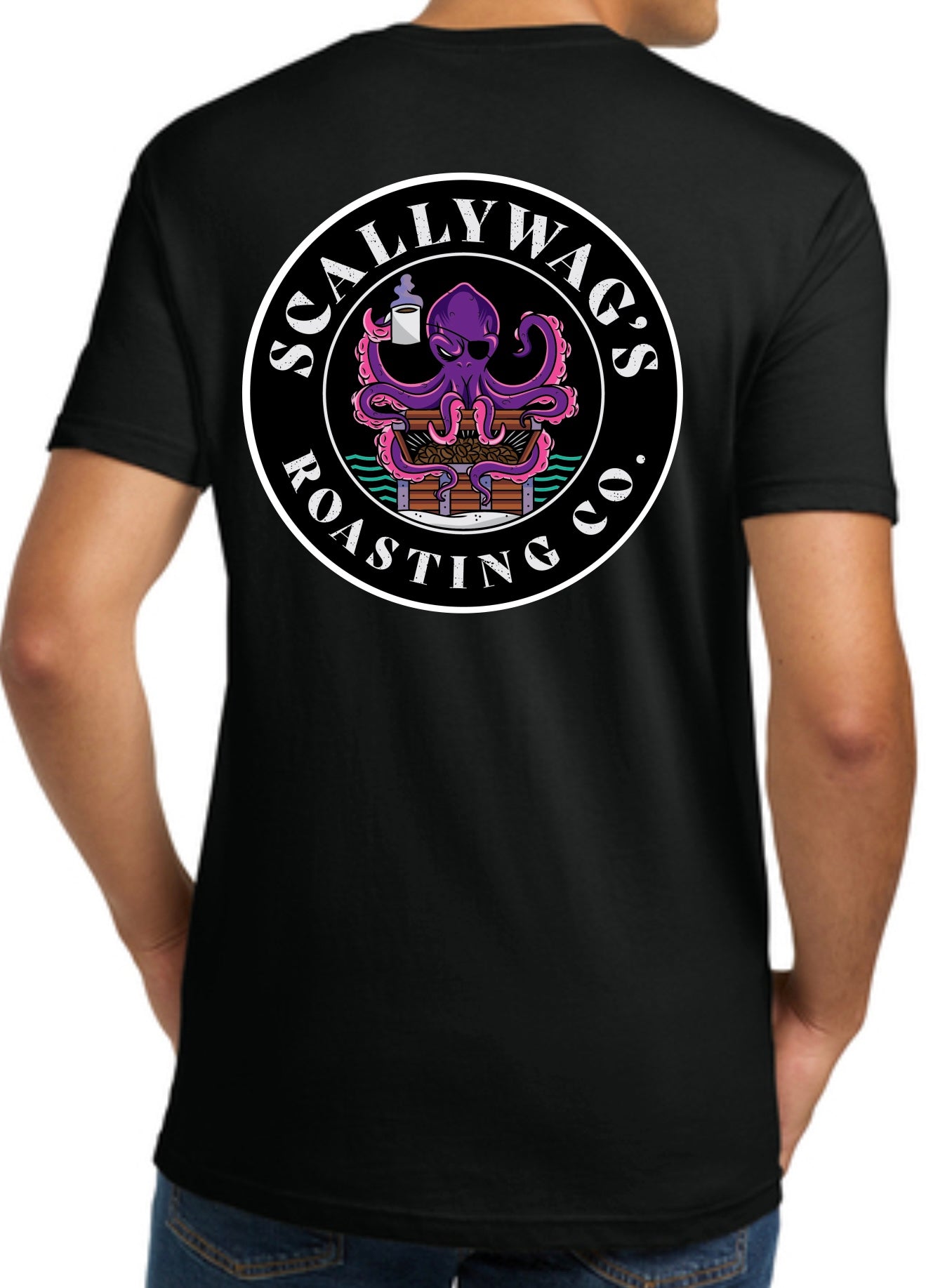 T-Shirt Black With Color Logo